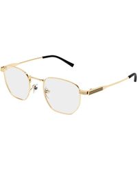 Gucci - Gg1878O 001 Optical Frames Metal Transparent Squared - Lyst