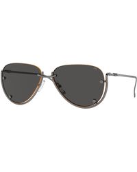 DIESEL - Dl1003 104/87 Sunglasses Metal Pilot Normal - Lyst