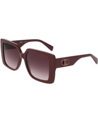 Liu Jo - Lj816S 602 Sunglasses Acetate Bordeaux Squared Normal - Lyst