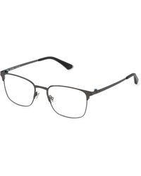 Police - Vplp14 Tailwind Pro 1 584 Optical Frames Metal Squared - Lyst