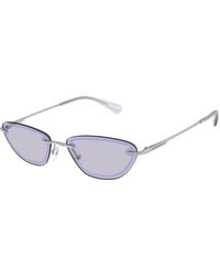 Emporio Armani - Ea2158 30451A Sunglasses Metal Lilac Cat Eye Normal - Lyst