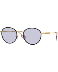 Burberry - Be3148D 10171A Sunglasses Metal Round Normal - Lyst
