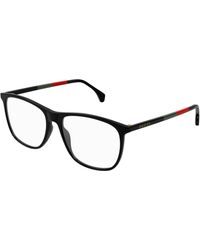 Gucci - Gg0554O 010 Optical Frames Acetate Transparent Squared - Lyst