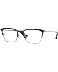 Burberry - Be1401 1005 Optical Frames Metal Transparent Squared Normal - Lyst