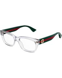 Gucci - Gg0278O 016 Optical Frames Acetate Transparent Squared - Lyst