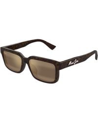Maui Jim - Mj0655Sa 002 Occhiali Da Sole Bio-Iniettato Bronzo Squadrata - Lyst