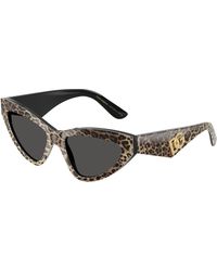 Dolce & Gabbana - Dg4439 316387 Sunglasses Acetate Cat Eye Normal - Lyst
