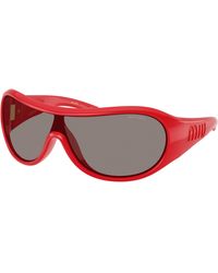 Miu Miu - Mu B14Su 27N80Q Sunglasses Injected Geometric Normal - Lyst