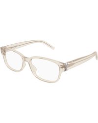 Saint Laurent - Sl M149/F 004 Optical Frames Acetate Transparent Squared - Lyst