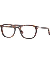 Persol - Po3391V 24 Optical Frames Acetate Transparent Squared Normal - Lyst