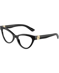 Dolce & Gabbana - Dg3394 501 Optical Frames Acetate Transparent Cat Eye Normal - Lyst