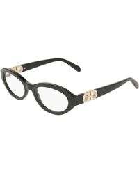 Ferragamo - Sf3057 001 Optical Frames Acetate Round Normal - Lyst
