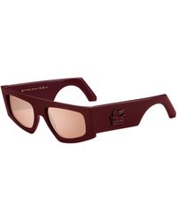 Etro - 0032/G/S Lhf/2S Sunglasses Plastic Squared Mirrored Flash - Lyst