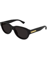 Bottega Veneta - Bv1410S 001 Sunglasses Acetate Round - Lyst