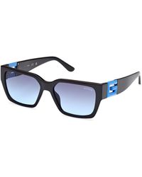 Guess - Gu7916 92W Sunglasses Injected Squared Normal Shaded - Lyst