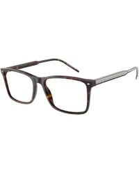Giorgio Armani - Ar7258 5879 Optical Frames Acetate Transparent Squared Normal - Lyst