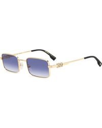 DSquared² - D2 0104/S Lks/08 Sunglasses Metal Squared Normal Shaded - Lyst