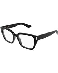 Saint Laurent - Sl 930 001 Optical Frames Acetate Transparent Cat Eye - Lyst