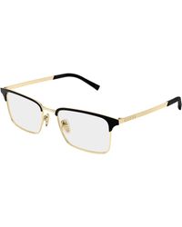 Gucci - Gg2136O 001 Optical Frames Metal Transparent Squared - Lyst
