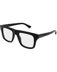 Gucci - Gg2242O 001 Optical Frames Acetate Transparent Squared - Lyst