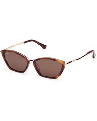 Max Mara - Mm0162 Miller7 52E Sunglasses Acetate Round Normal - Lyst