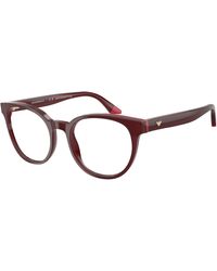 Emporio Armani - Ea3274 6318 Optical Frames Acetate Round Normal - Lyst