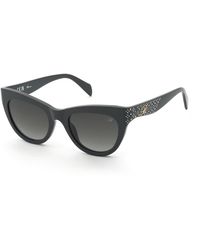 Blumarine - Sbm904S 0Aau Sunglasses Acetate Smoke Cat Eye Normal Nuanced - Lyst