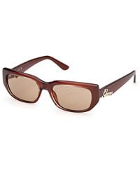 Guess - Gu00306 50E Sunglasses Injected Squared Normal - Lyst