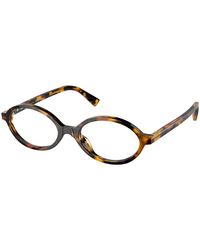 Miu Miu - Mu 01Xv Vau1O1 Optical Frames Acetate Round Normal - Lyst