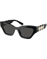 Swarovski - Sk6021 100181 Sunglasses Acetate Geometric Polarized - Lyst