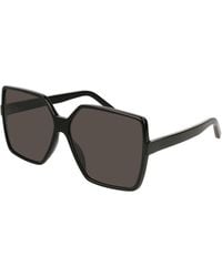 Saint Laurent - Sl 232 Betty 001 Sunglasses Plastic Squared Normal - Lyst
