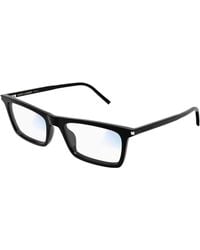 Saint Laurent - Sl 890 Betty Thin 006 Sunglasses Acetate Transparent Squared - Lyst