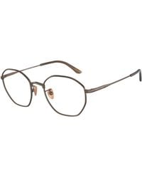 Giorgio Armani - Ar5139 3006 Optical Frames Metal Transparent Squared Normal - Lyst