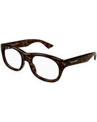 Saint Laurent - Sl 815 Romy Opt 004 Optical Frames Acetate Transparent Squared - Lyst