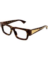 Bottega Veneta - Bv1280O 002 Optical Frames Acetate Transparent Squared - Lyst