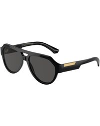 Dolce & Gabbana - Dg4466 501/87 Sunglasses Acetate Squared Normal - Lyst