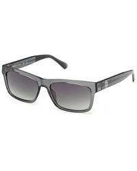 Guess - Gu00221 20B Sunglasses Injected Smoke Squared Normal - Lyst