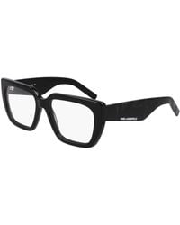KARL LAGERFELD - Kl6159 001 Optical Frames Acetate Squared Normal Normal - Lyst