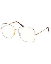 Tom Ford - Ft6048-B 030 Optical Frames Metal Squared Normal - Lyst