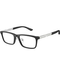 Emporio Armani - Ea3251D 5001 Optical Frames Acetate Squared Normal - Lyst