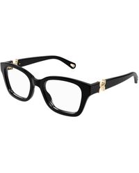 Chloé - Ch0304O 001 Optical Frames Acetate Transparent Round - Lyst
