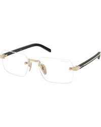 Prada - Pr D55S Zvn10W Sunglasses Metal Transparent Squared Normal - Lyst