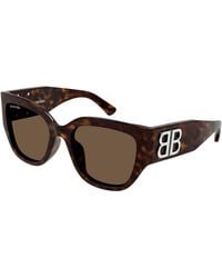 Balenciaga - Bb0323Sk 003 Sunglasses Acetate Squared - Lyst