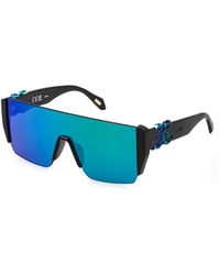 Just Cavalli - Sjc112 700V Sunglasses Acetate Smoke Mask Normal Mirrored - Lyst