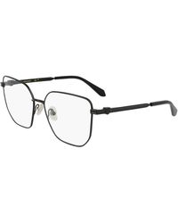 Ferragamo - Sf2234 002 Optical Frames Metal Squared Normal - Lyst
