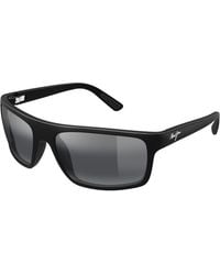 Maui Jim - Mj0746S 001 Occhiali Da Sole Iniettato Grigio Squadrata - Lyst