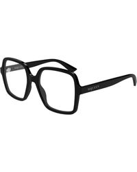 McQueen - Am0538O 001 Optical Frames Acetate Transparent Squared - Lyst