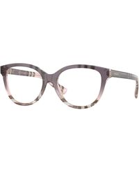 Burberry - Be2456 4220 Optical Frames Acetate Transparent Cat Eye Normal - Lyst