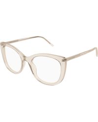 Saint Laurent - Sl 778 004 Optical Frames Acetate Transparent Cat Eye - Lyst