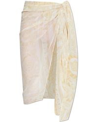 Versace - Pareo With 'Barocco' Pattern - Lyst